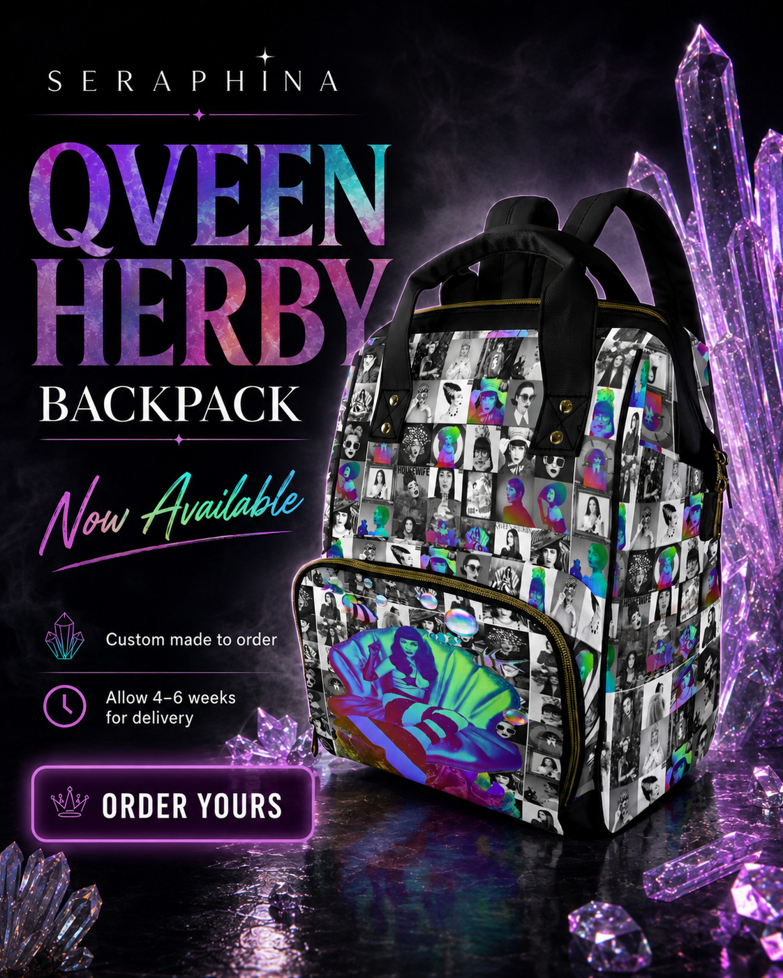 Qveen Herby Isle of Qveen Backpack
