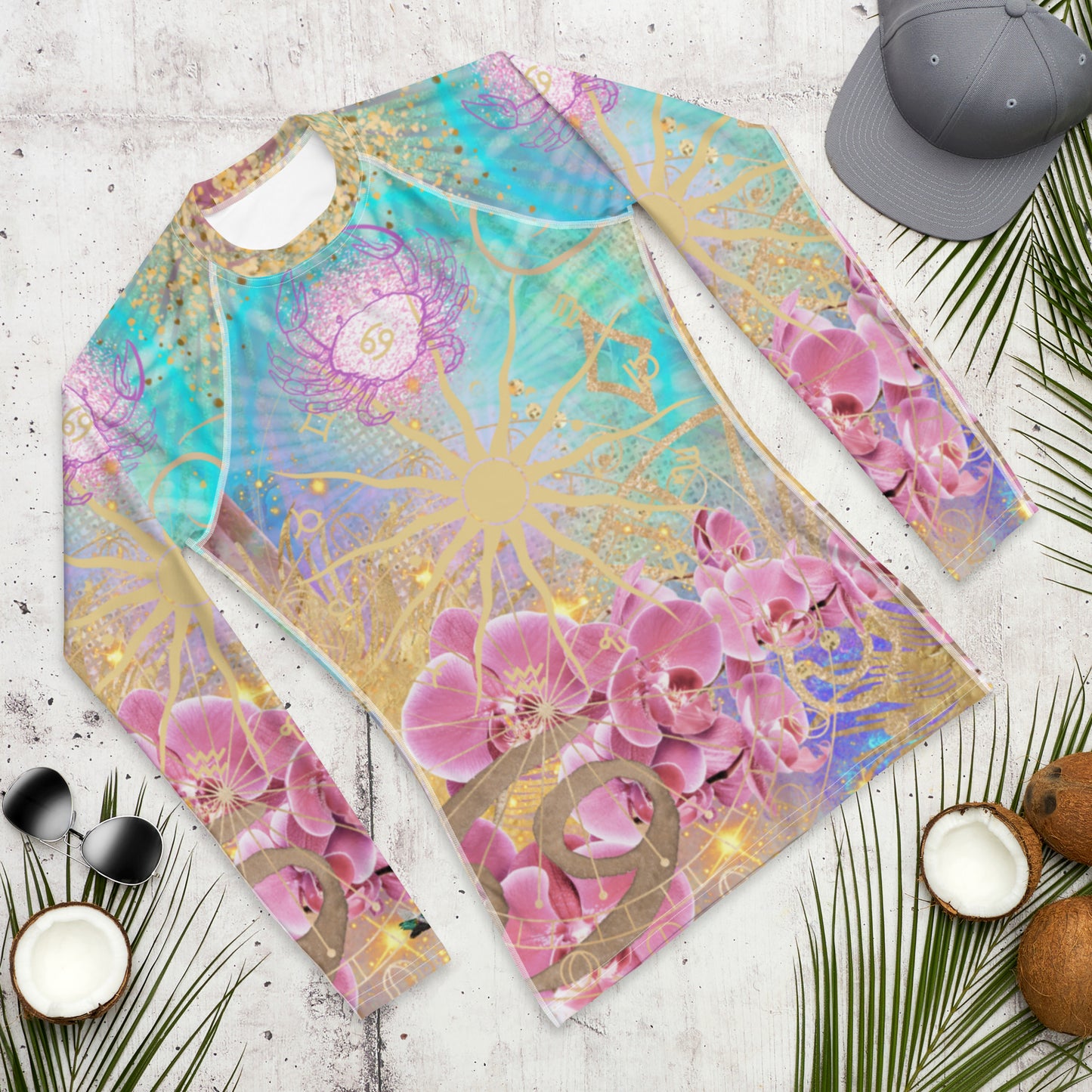 Zodiac Collection - Cancer - Long Sleeve Shirt - All over Print - Abstract Art - Spiritual Art