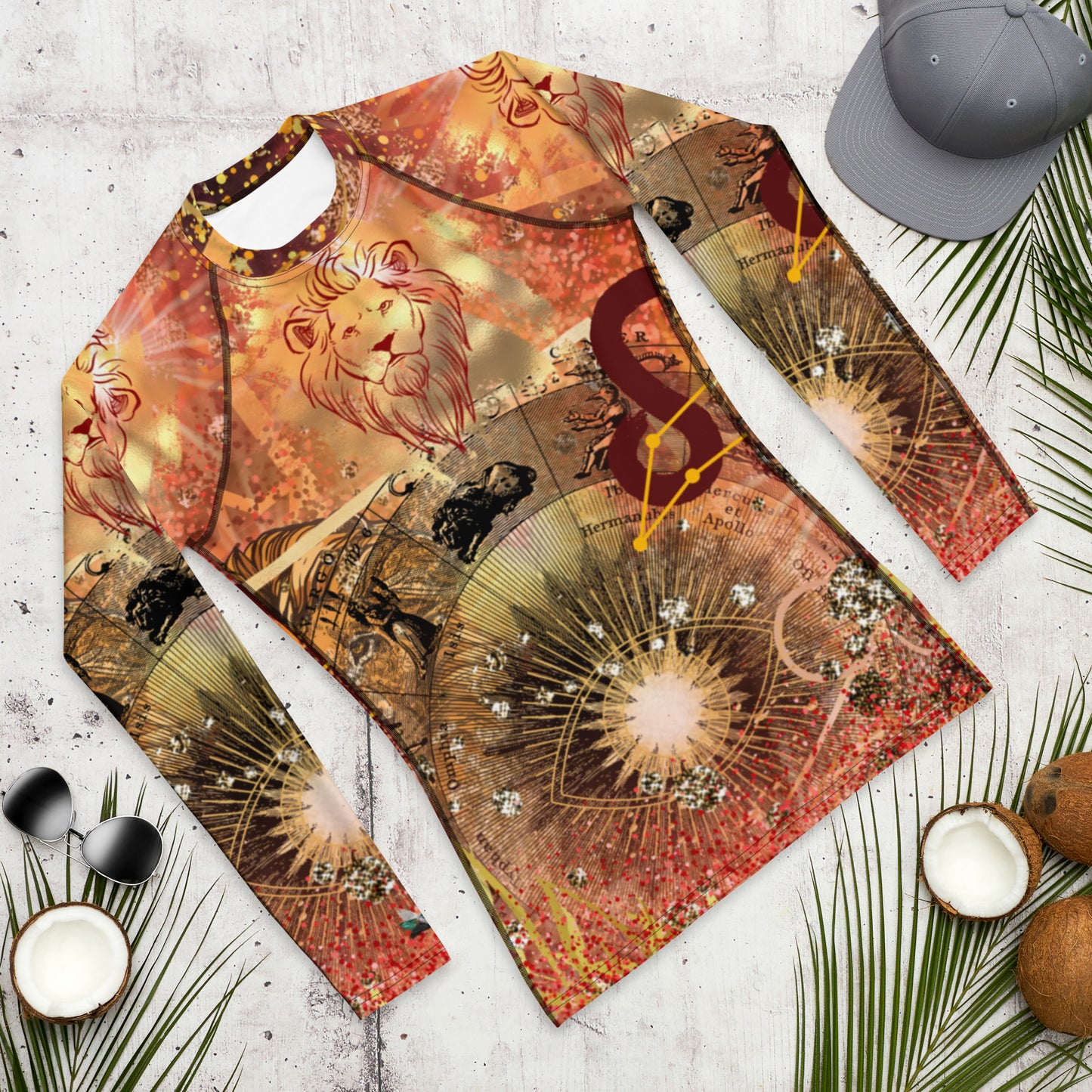 Zodiac Collection - Leo - Long Sleeve Shirt - All over Print - Abstract Art - Spiritual Art