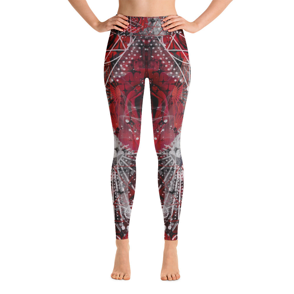 Red Stargazer Galaxy LEGGINGS