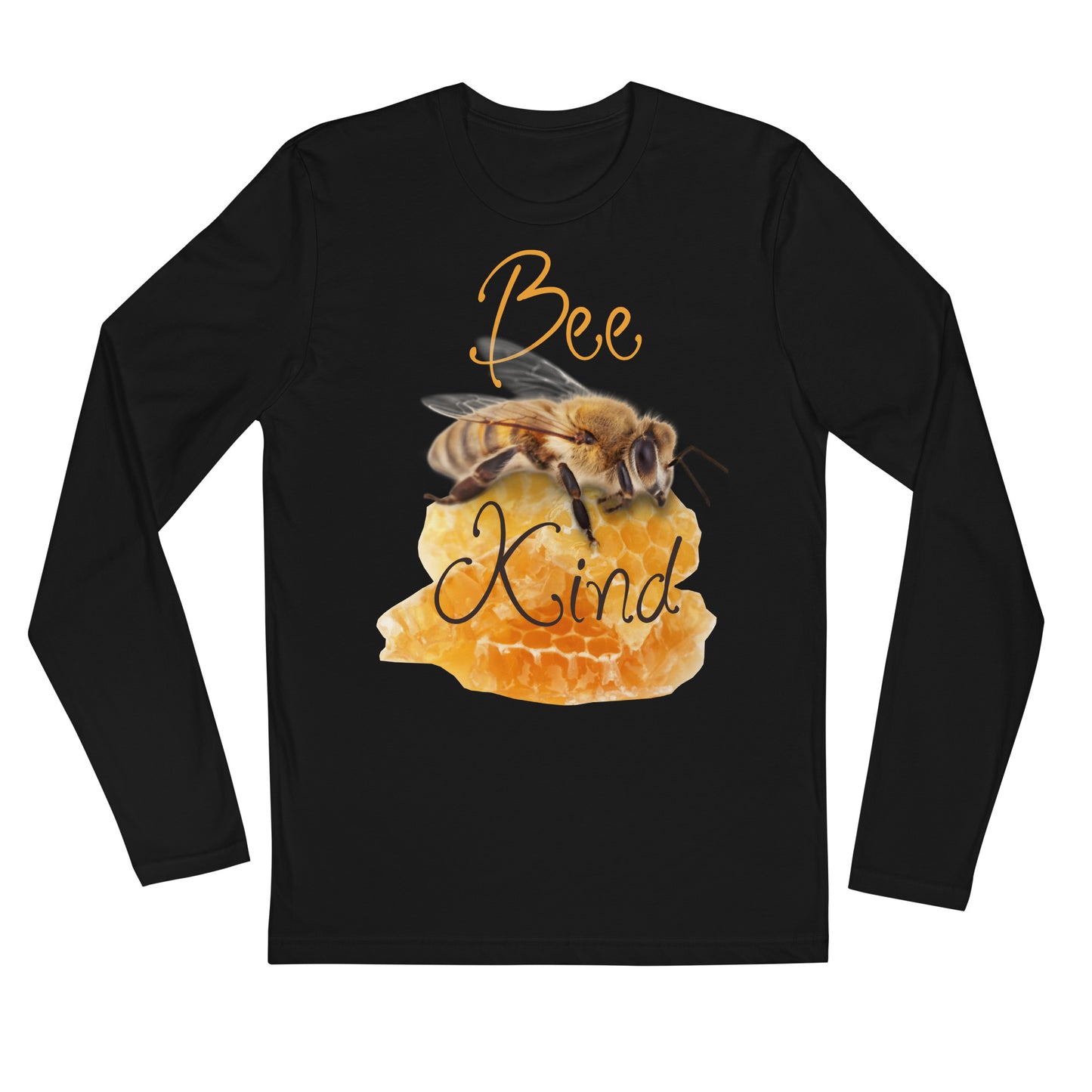 Bee Kind Bumble Bee Long Sleeve Graphic Tee