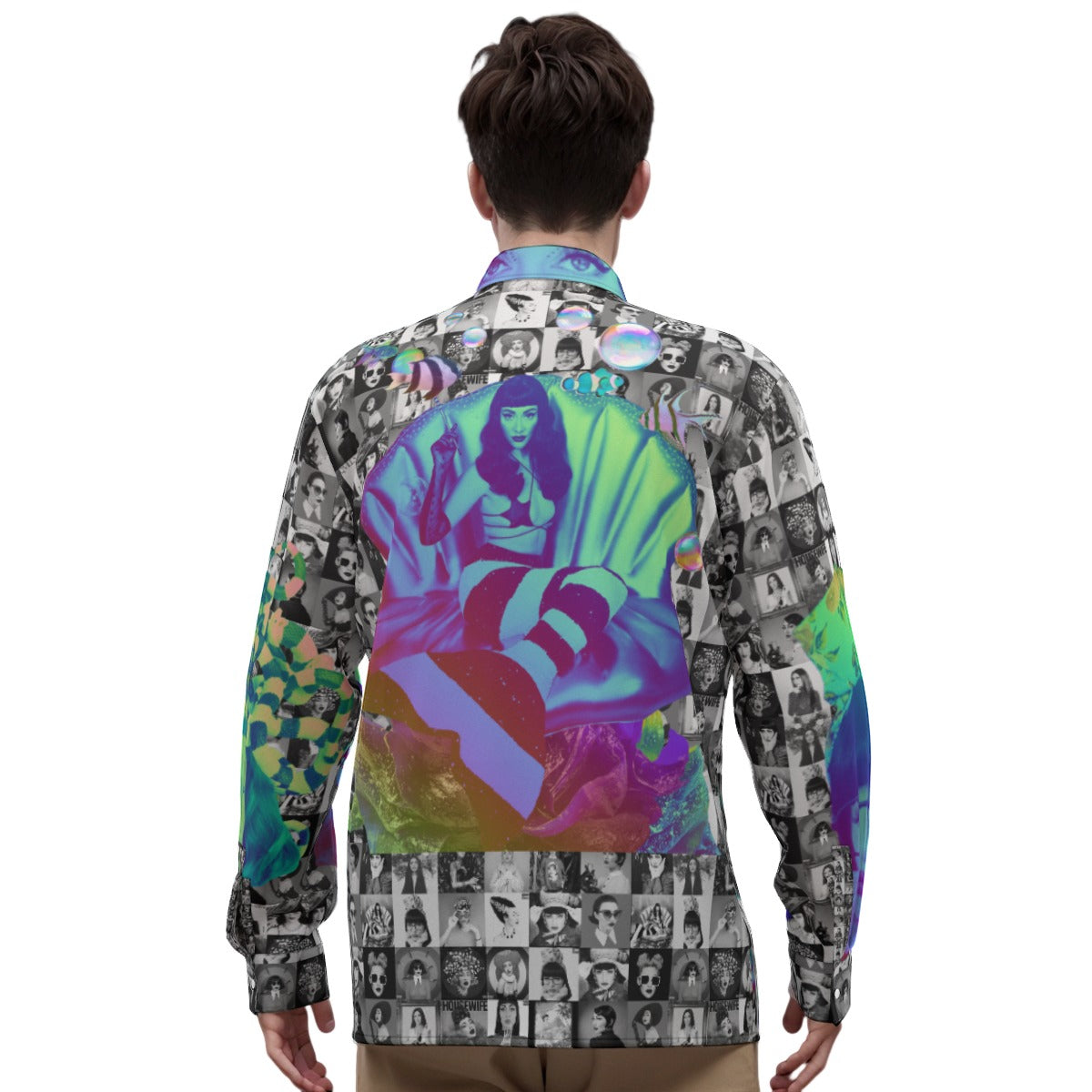 Qveen Herby Inspired Silky Long-Sleeved Shirt