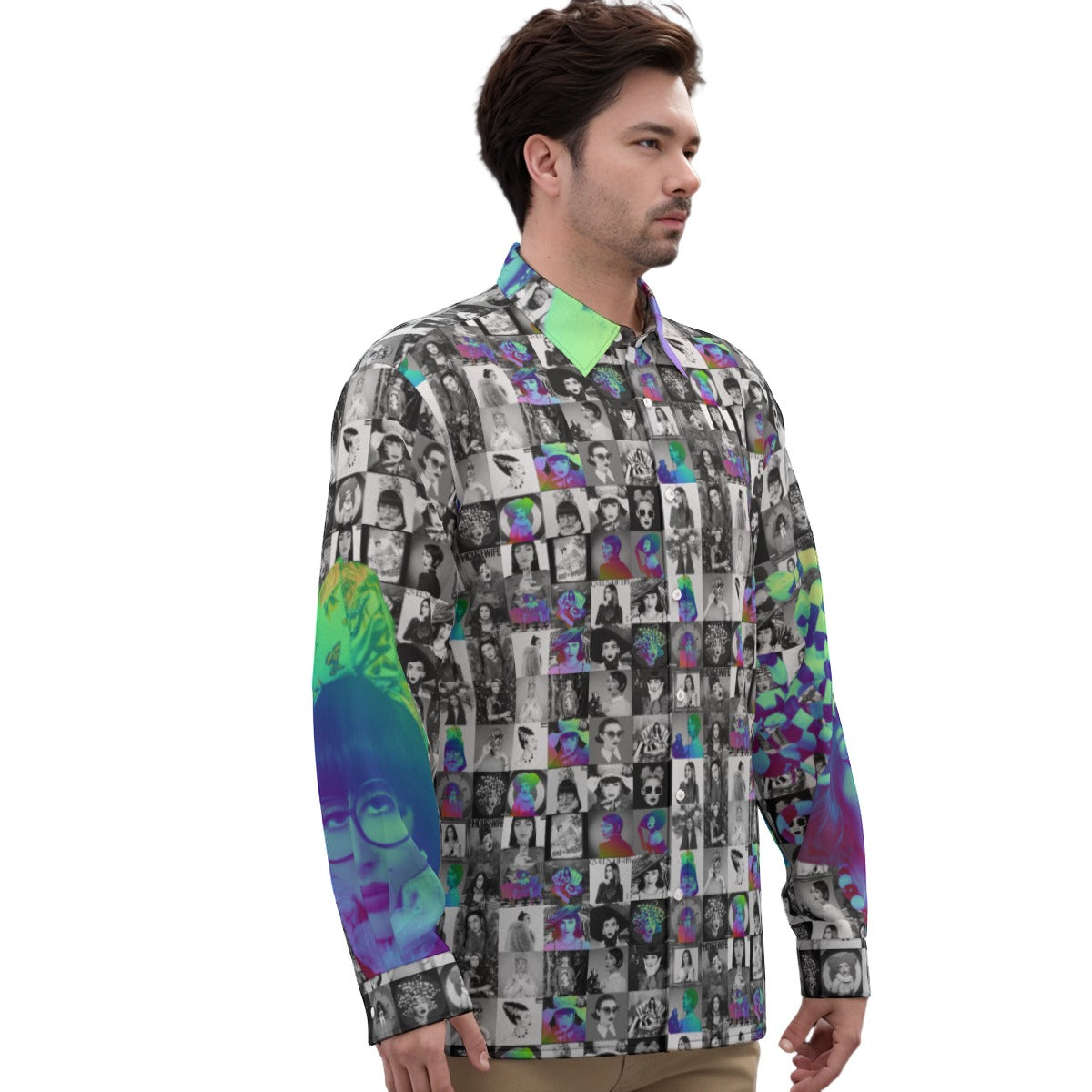 Qveen Herby Inspired Silky Long-Sleeved Shirt