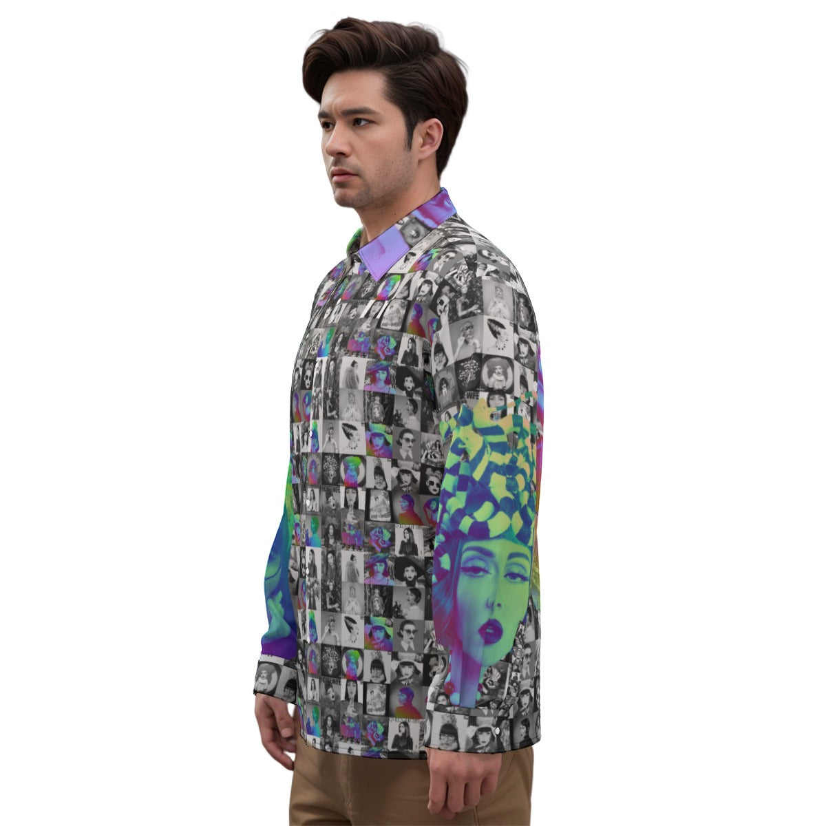 Qveen Herby Inspired Silky Long-Sleeved Shirt