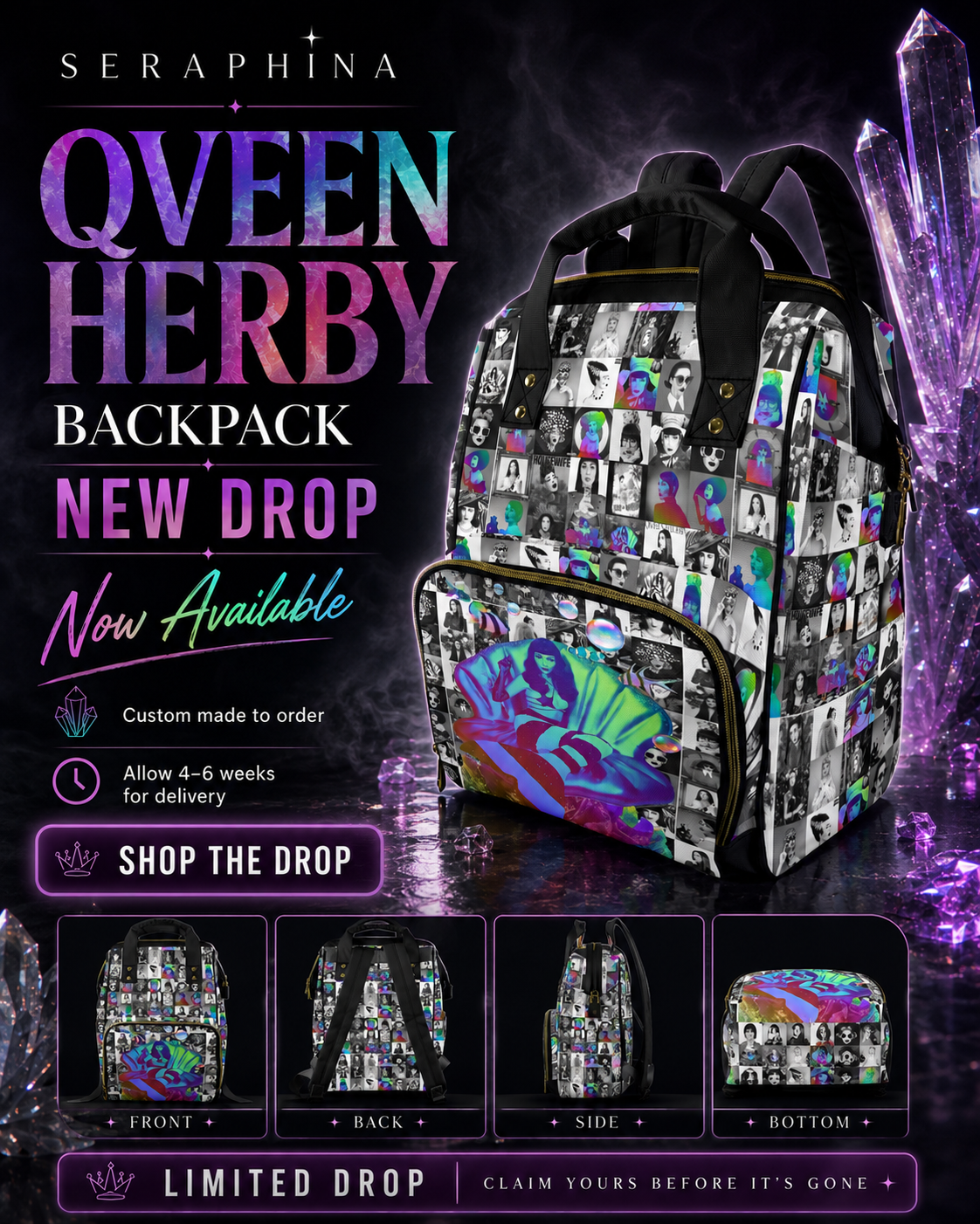Qveen Herby Isle of Qveen Backpack