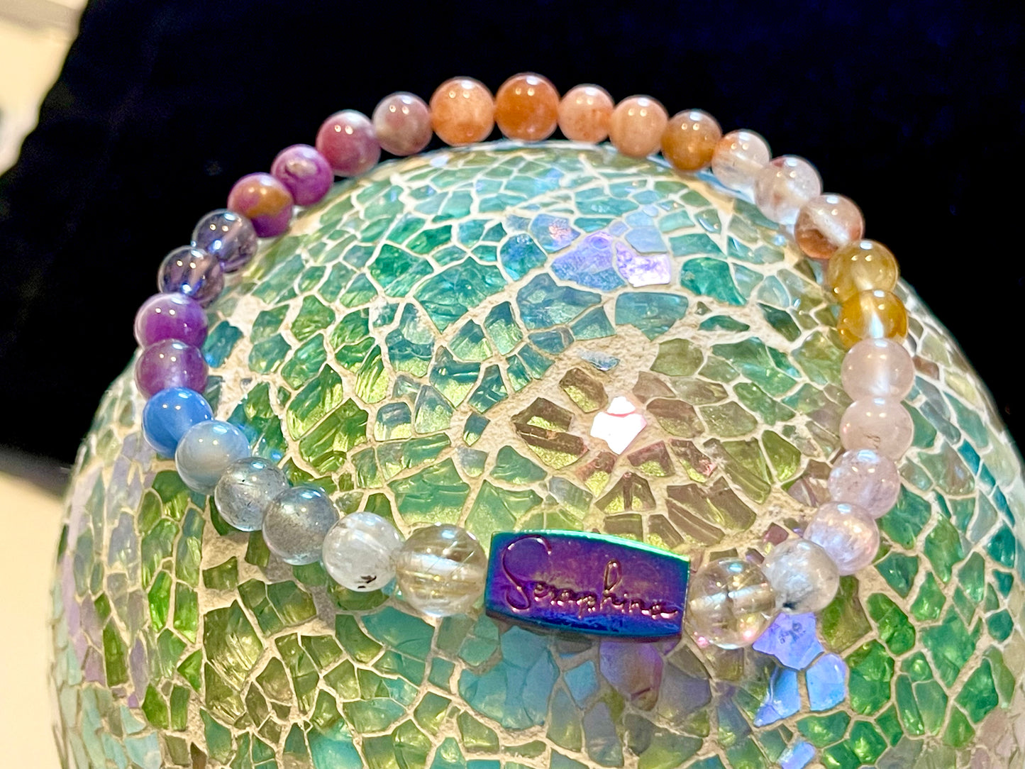 Custom Crystal Bead Bracelet - Choose Size, Quality, and Frequency Codes