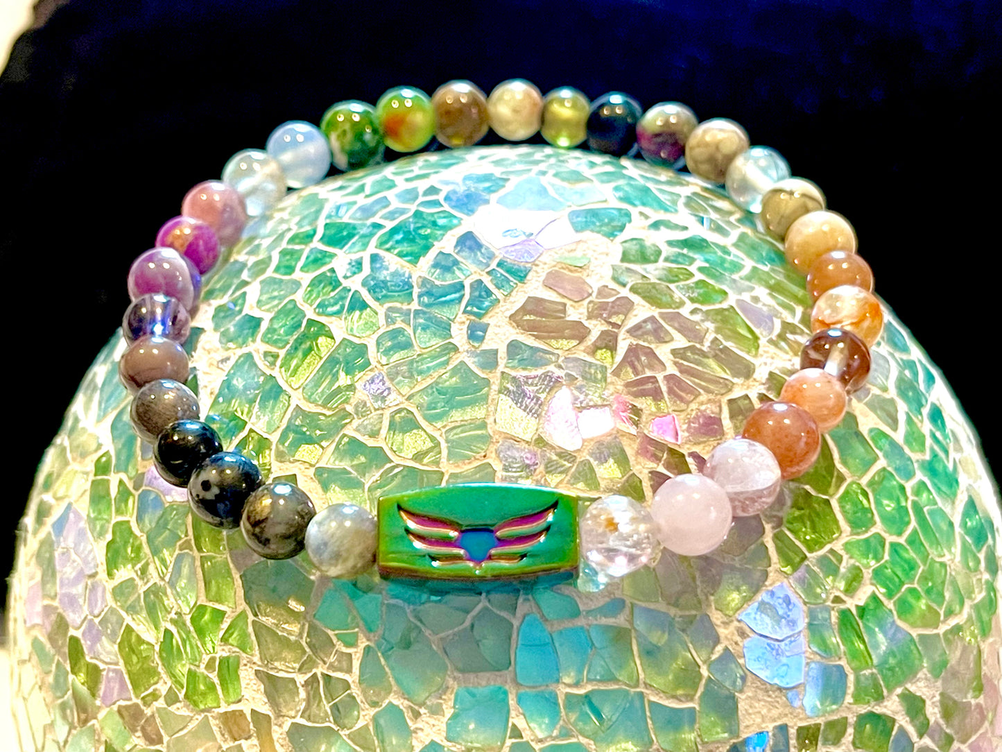 Custom Crystal Bead Bracelet - Choose Size, Quality, and Frequency Codes