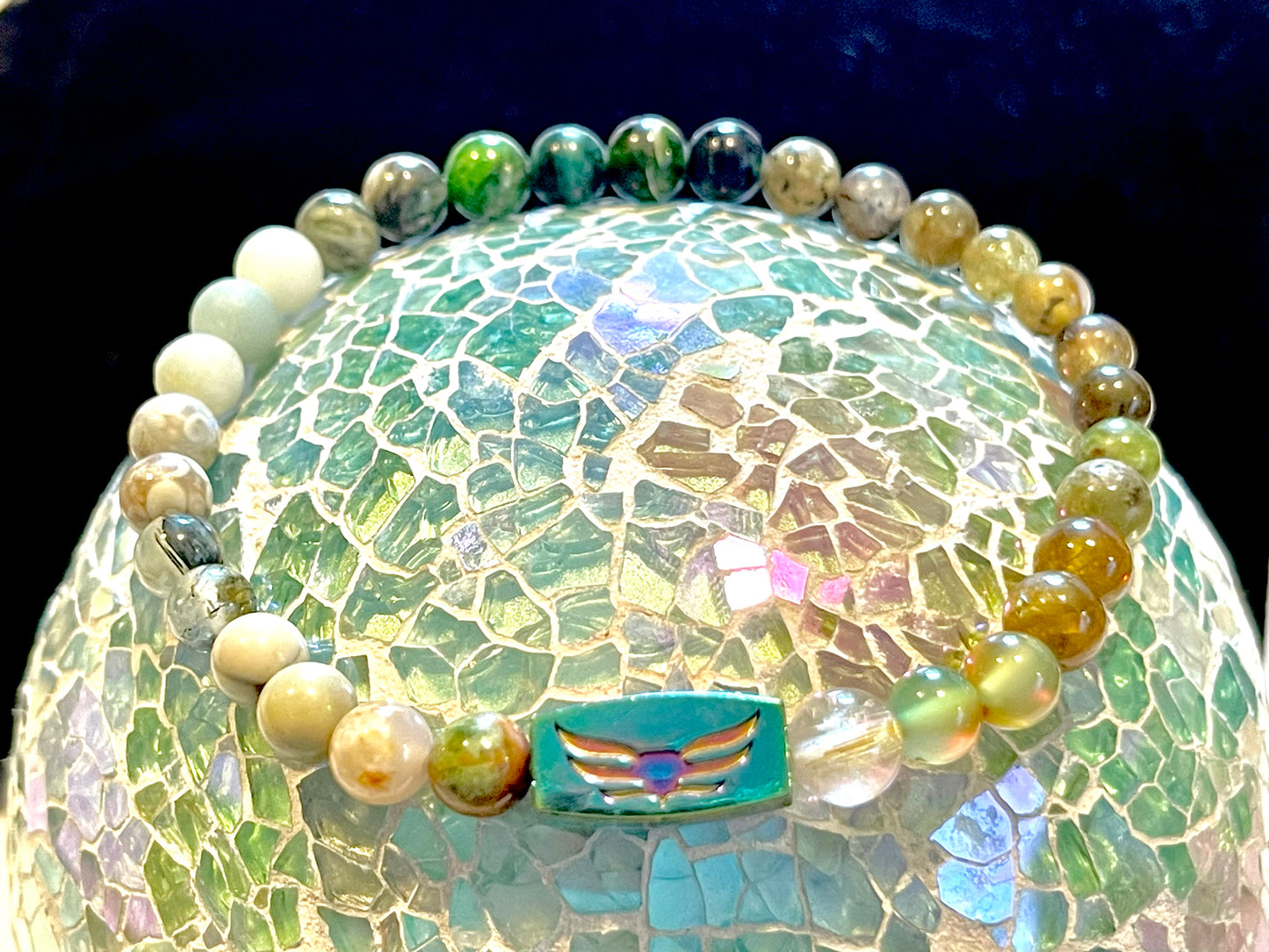 Custom Crystal Bead Bracelet - Choose Size, Quality, and Frequency Codes