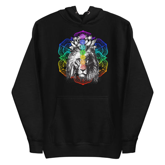 Chakra Lion Lotus Hoodie