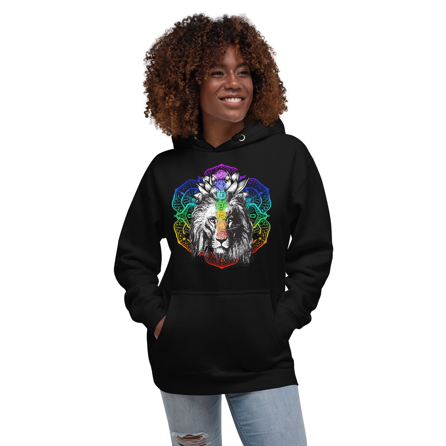 Chakra Lion Lotus Hoodie