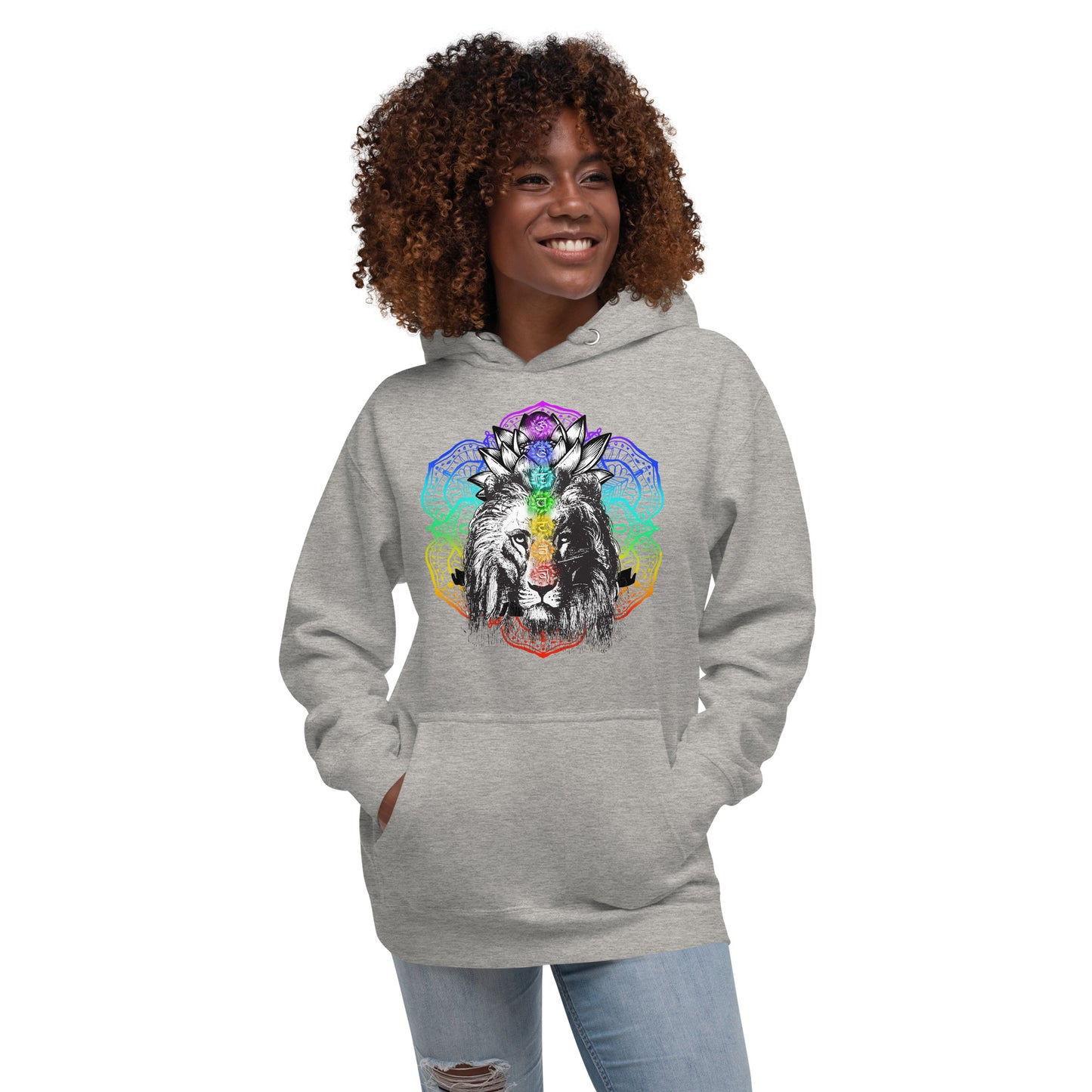 Chakra Lion Lotus Hoodie