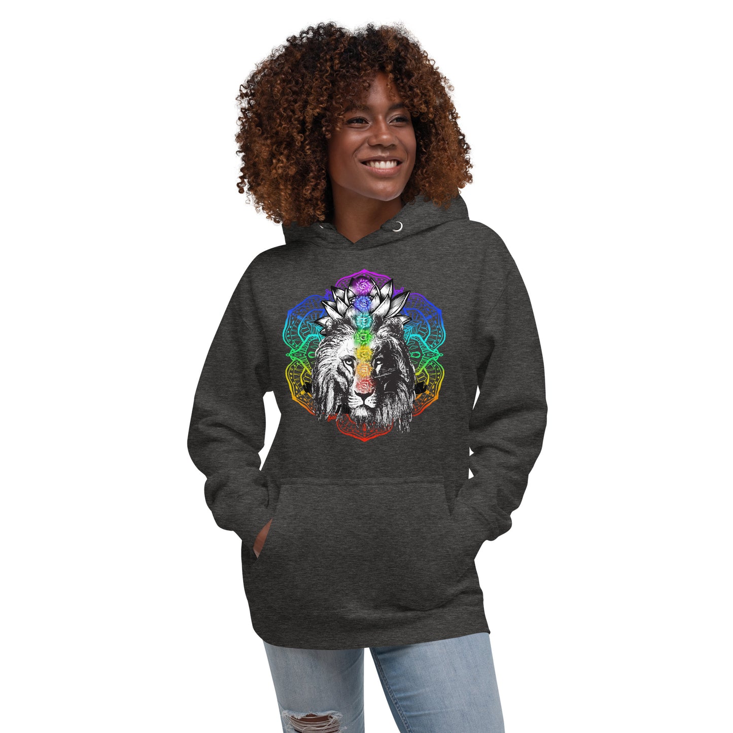 Chakra Lion Lotus Hoodie