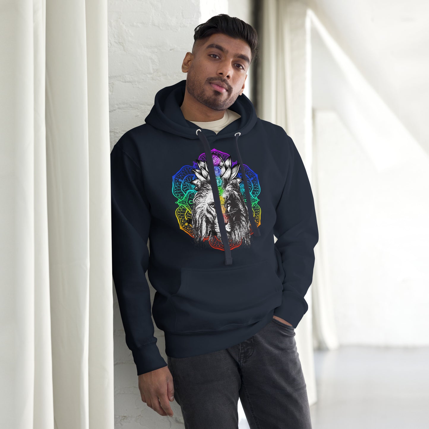 Chakra Lion Lotus Hoodie