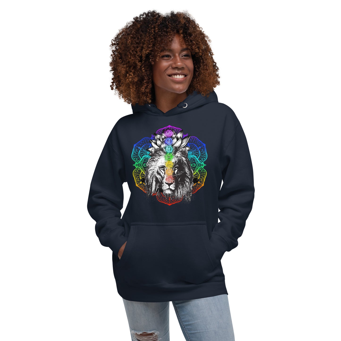 Chakra Lion Lotus Hoodie