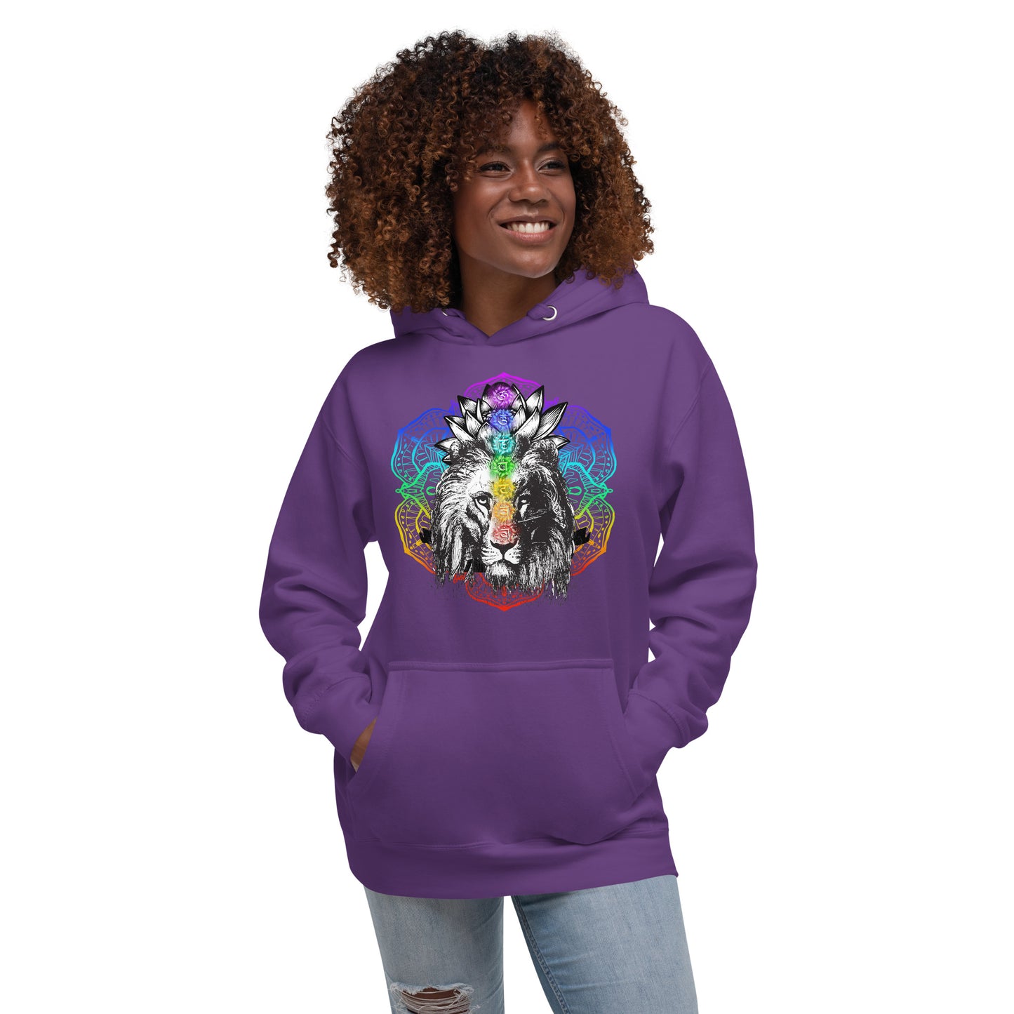 Chakra Lion Lotus Hoodie