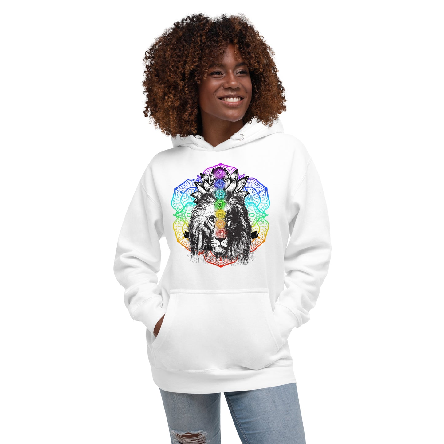 Chakra Lion Lotus Hoodie