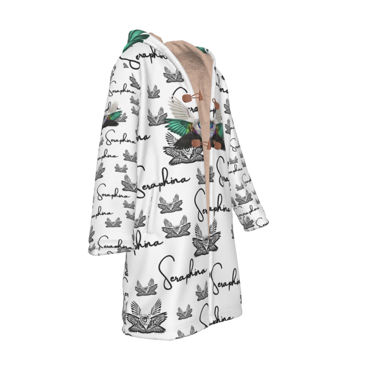 Enlightened Owl Hooded Cloak Festival Blanket Jacket