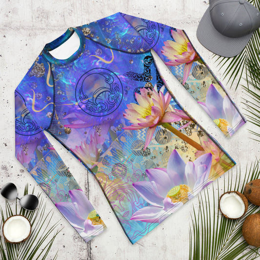 Zodiac Collection - Aquarius - Long Sleeve Shirt - All over Print - Abstract Art - Spiritual Art