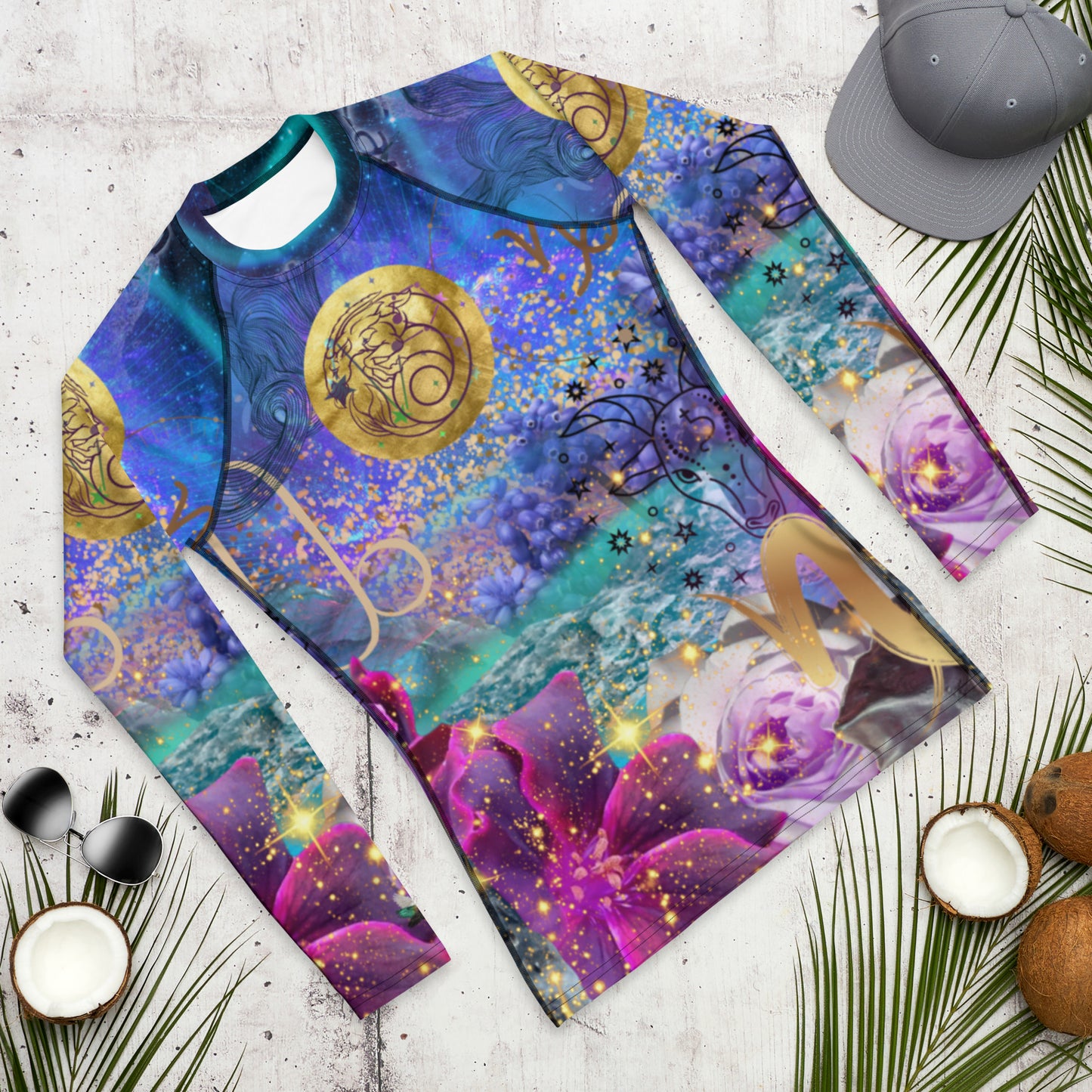 Zodiac Collection - Capricorn - Long Sleeve Shirt - All over Print - Abstract Art - Spiritual Art