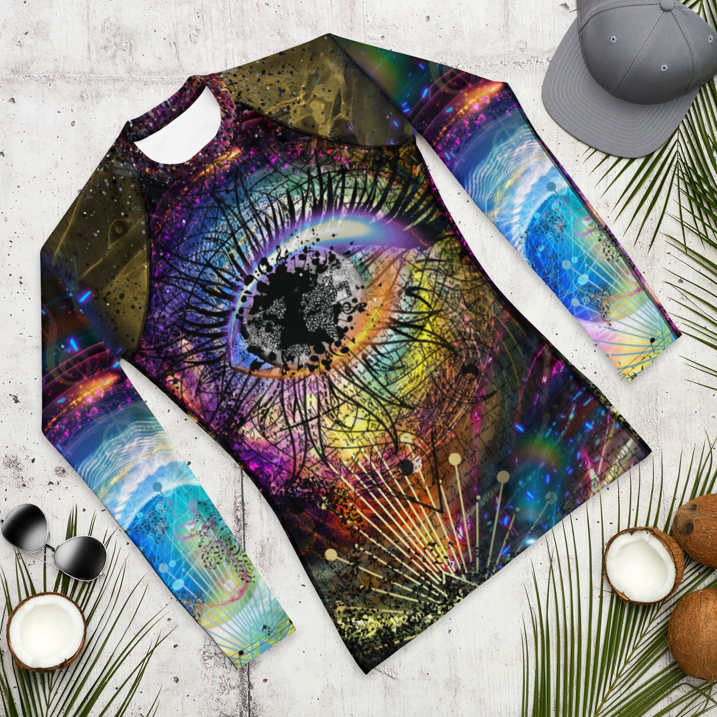 Window to the Soul Abstract Colorful All over Print Long Sleeve Shirt