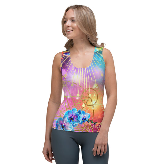 Sacred Geometry Crystal Halo Orchid Spiritual Awakening Enlightenment Journey Festival Rave tank