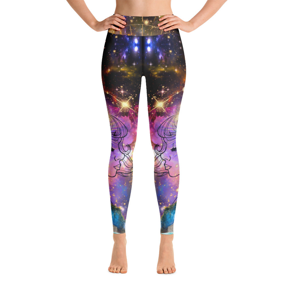 Abstract Galaxy Woman LEGGINGS