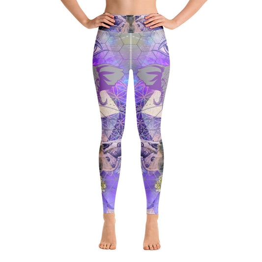 Sacred Geometry Bee Moth Elephant LEGGINGS