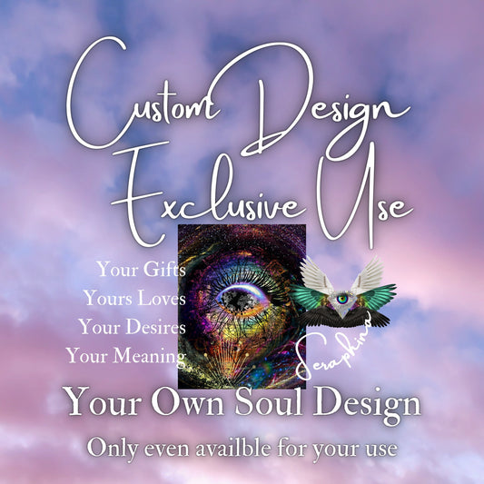 Personal Custom Design - EXCLUSIVE USE - includes (4) items valued up to $111 each.
