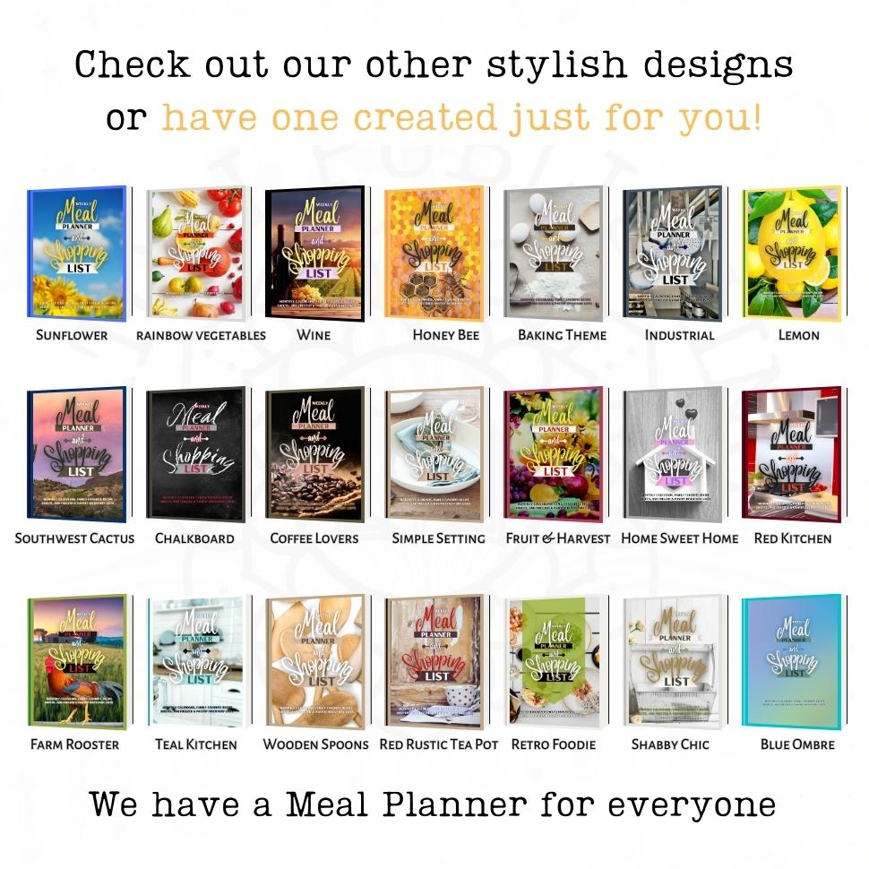 Meal Planner and shopping list - Year (54 Weeks) with bonus content