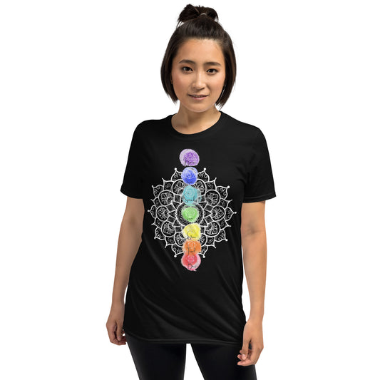 Graphic Print Tee - Chakra Mandala - Short-Sleeve Unisex T-Shirt